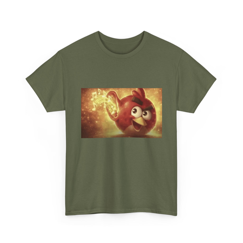 Angry Bird Hearing Peak - Graphic T-Shirt 100% Cotton