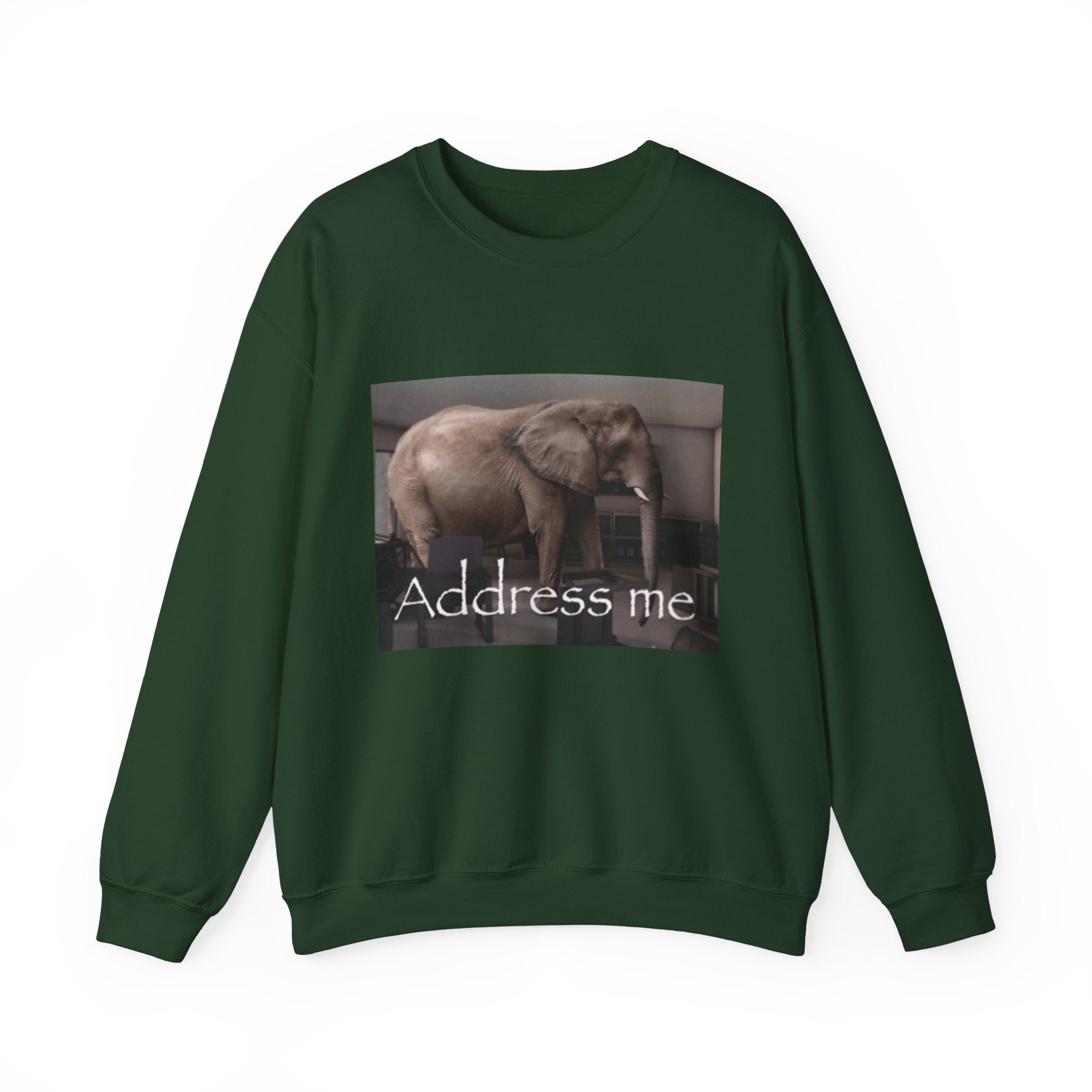 Elephant "Address Me" - Crewneck Long Sleeve