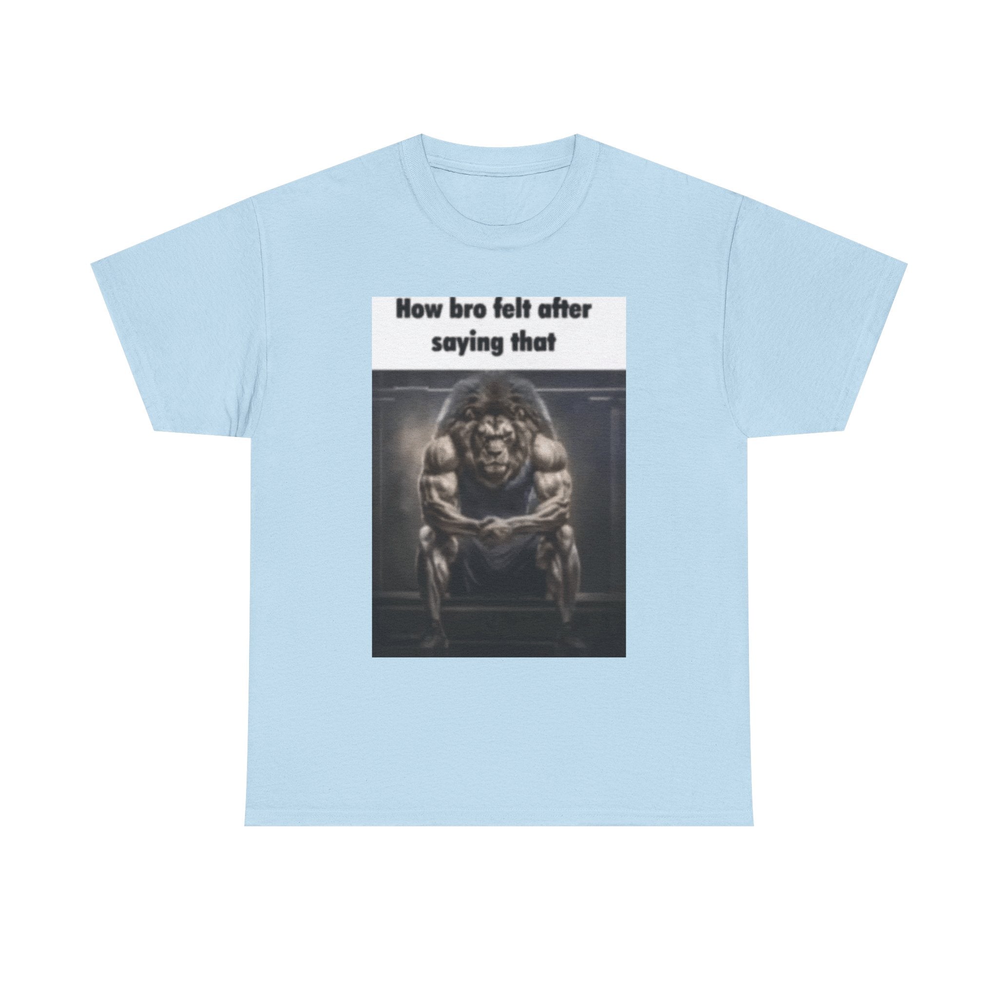 How bro felt after saying that - Graphic T-Shirt 100% Cotton