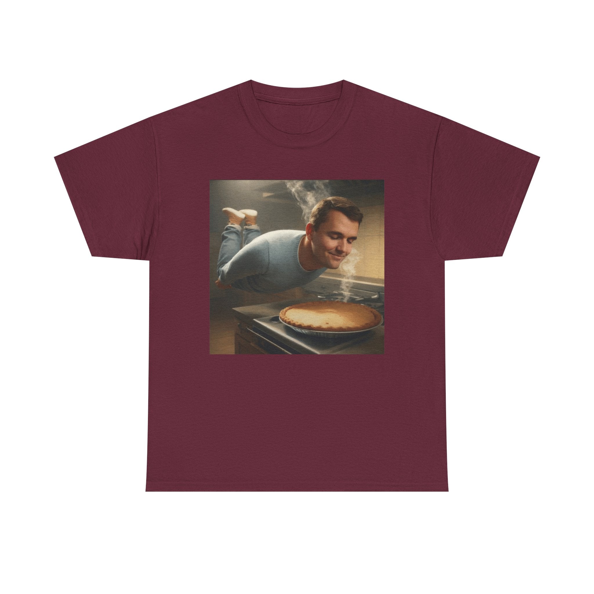 Charlie Kirk  Floating to Pie - Graphic T-Shirt 100% Cotton