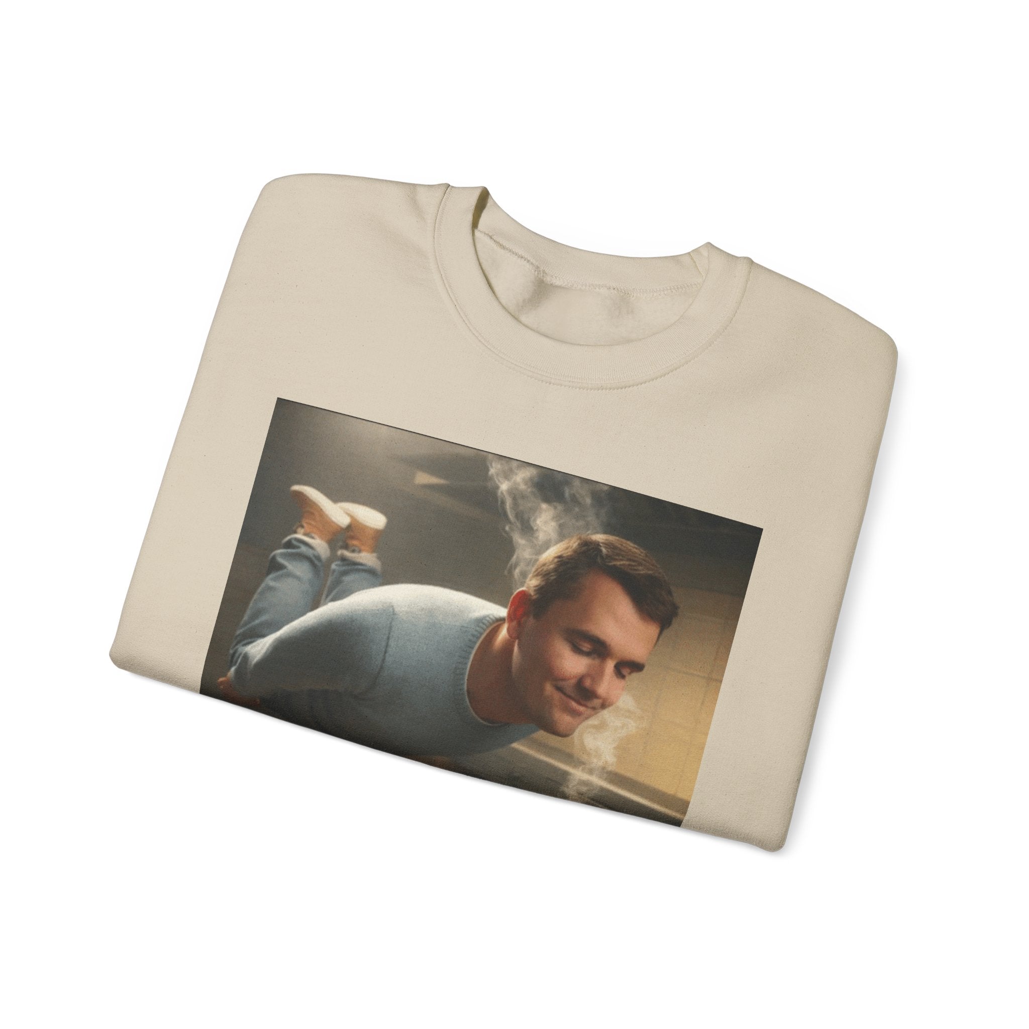 Charlie Kirk Floating to pie - Crewneck Long Sleeve
