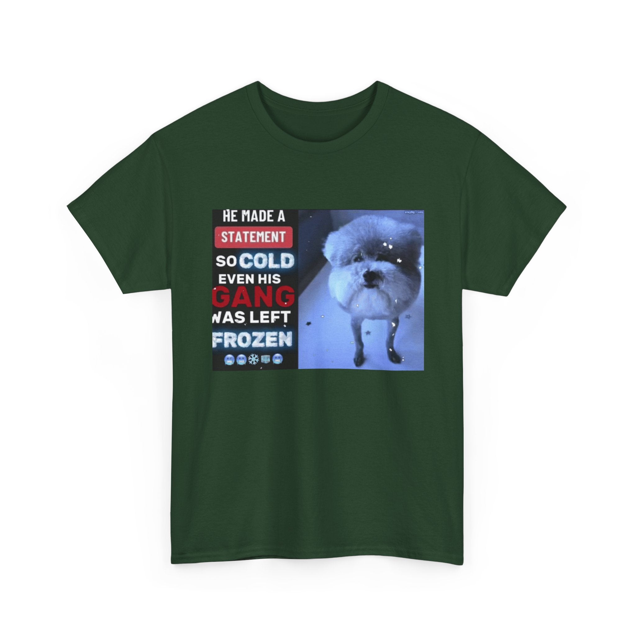 HE MADE A STATEMENT SO COLD - Graphic T-Shirt 100% Cotton