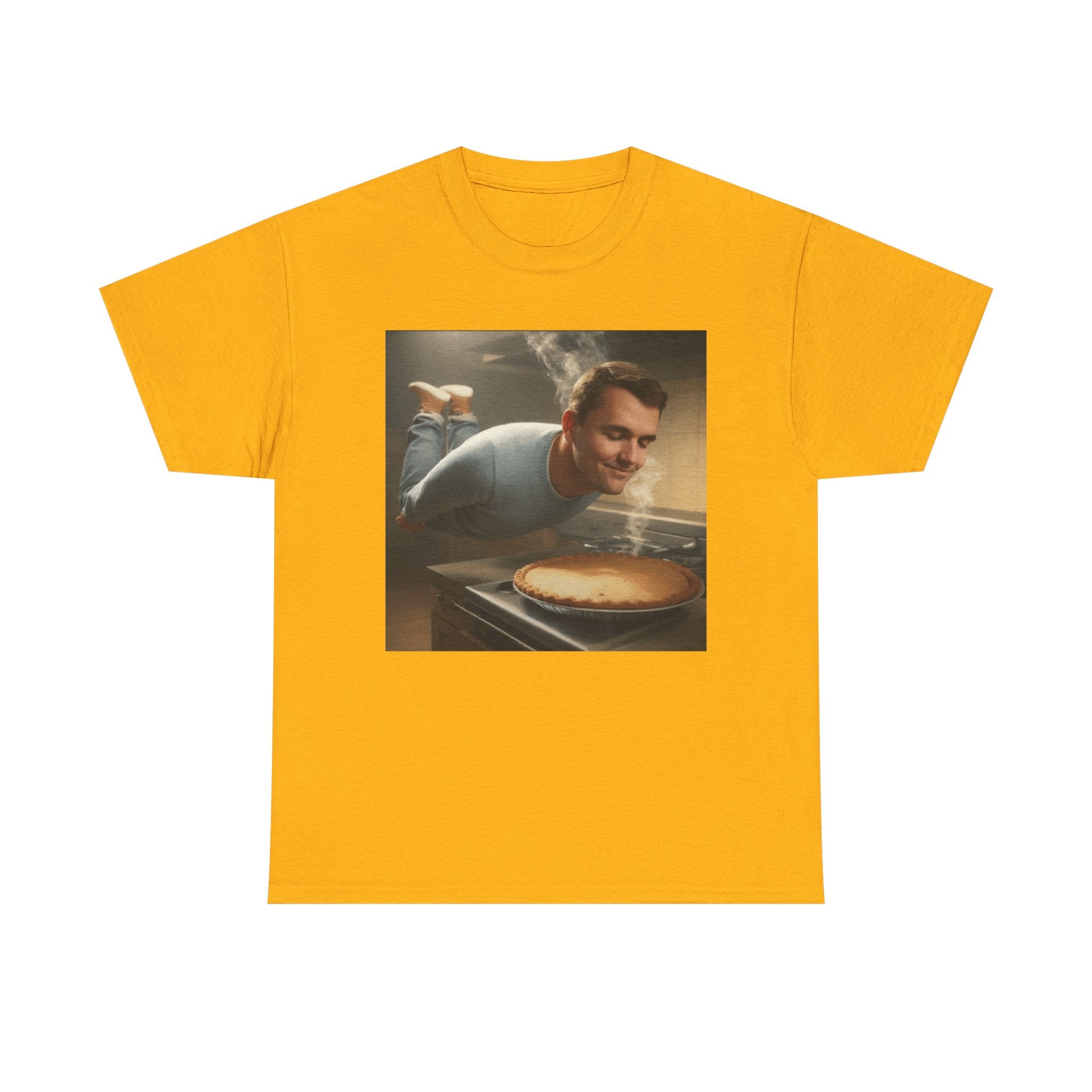 Charlie Kirk  Floating to Pie - Graphic T-Shirt 100% Cotton