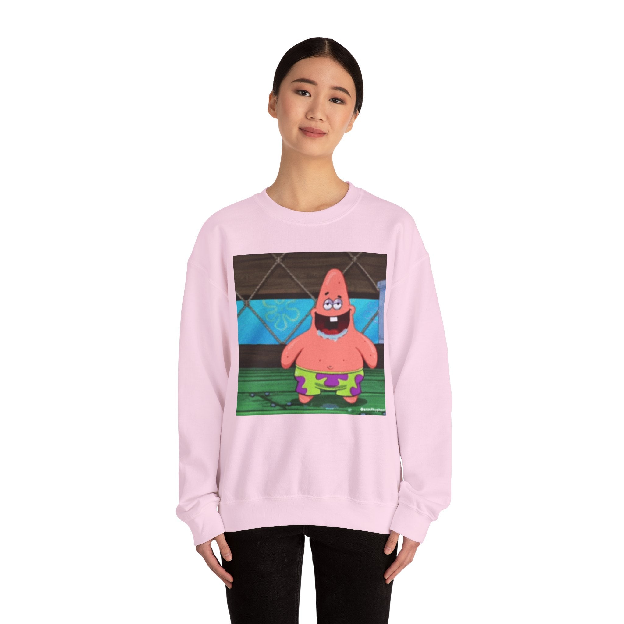 Dumb Patrick Star — Crewneck Long sleeve