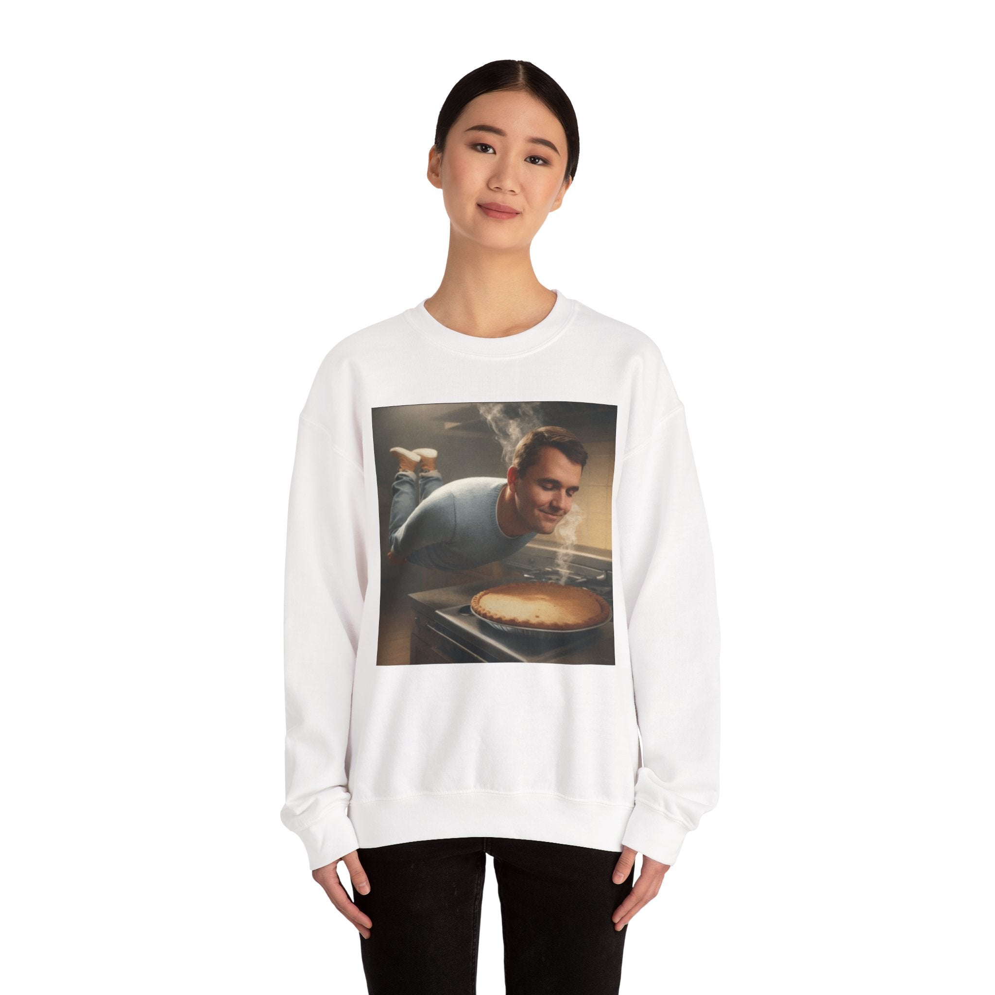 Charlie Kirk Floating to pie - Crewneck Long Sleeve