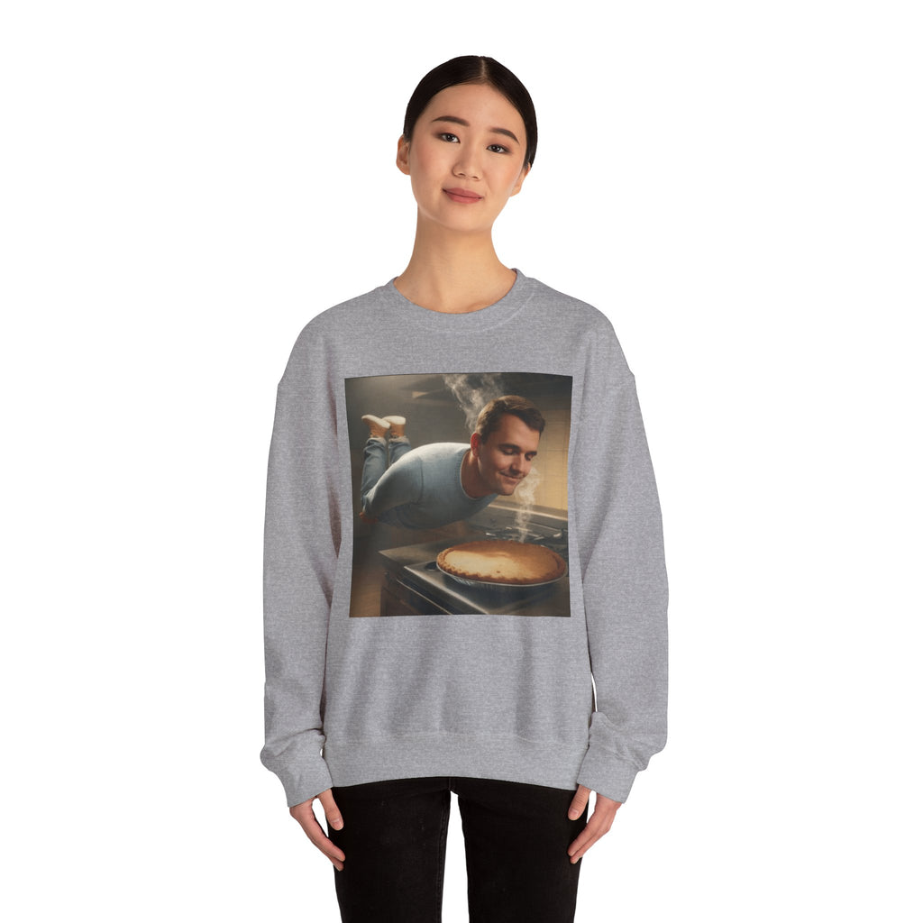 Charlie Kirk Floating to pie - Crewneck Long Sleeve
