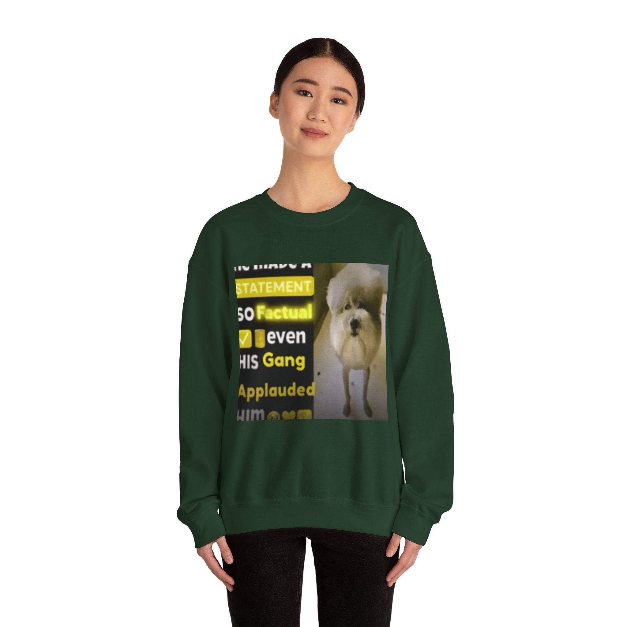 HE MADE A STATEMENT SO FACTUAL - Crewneck Long Sleeve