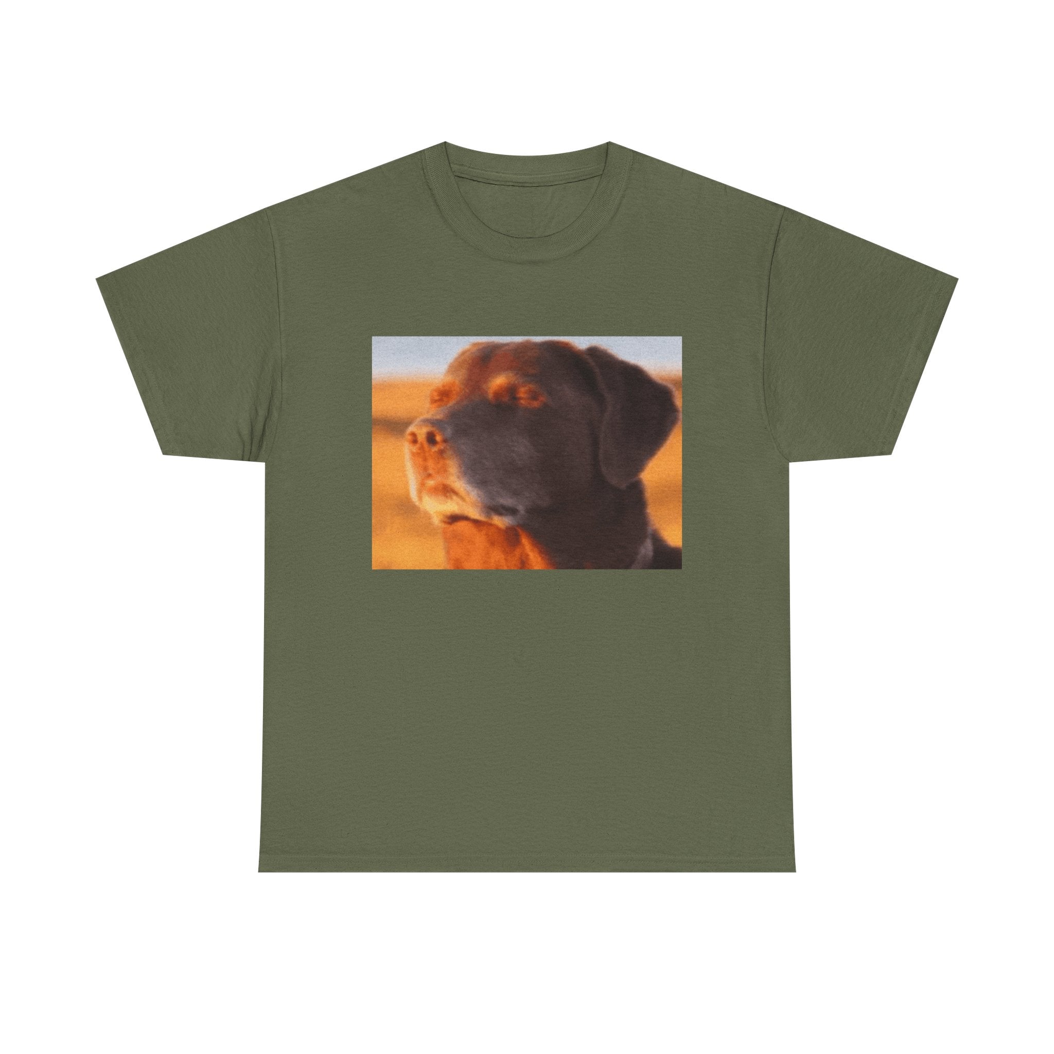 Dog Trying not to Laugh - Graphic T-Shirt 100% Cotton